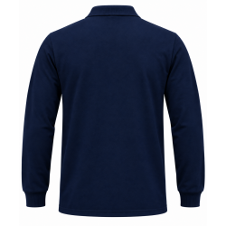 Lacivert 2 İplikli Polo Yaka Kışlık Sweatshirt