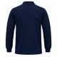 Lacivert 2 İplikli Polo Yaka Kışlık Sweatshirt