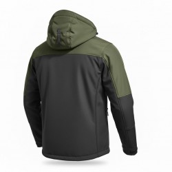 Siyah/Haki Yeşili Softshell Mont