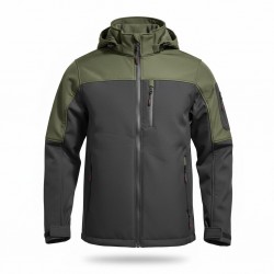 Siyah/Haki Yeşili Softshell Mont