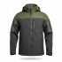 Siyah/Haki Yeşili Softshell Mont