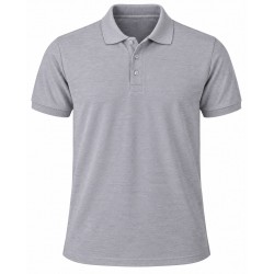 Açık Gri Polo Yaka Tişört