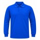 Mavi 2 İplikli Polo Yaka Kışlık Sweatshirt