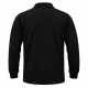 Siyah 2 İplikli Polo Yaka Kışlık Swearshirt