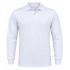 Beyaz 2 İplikli Polo Yaka Kışlık Sweatshirt