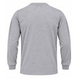 Gri 2 İplikli Polo Yaka Kışlık Sweatshirt