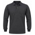 Füme 2 İplikli Polo Yaka Kışlık Sweatshirt