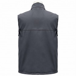 Kışlık Koyu Gri Softshell Yelek