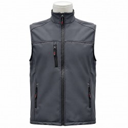 Kışlık Koyu Gri Softshell Yelek