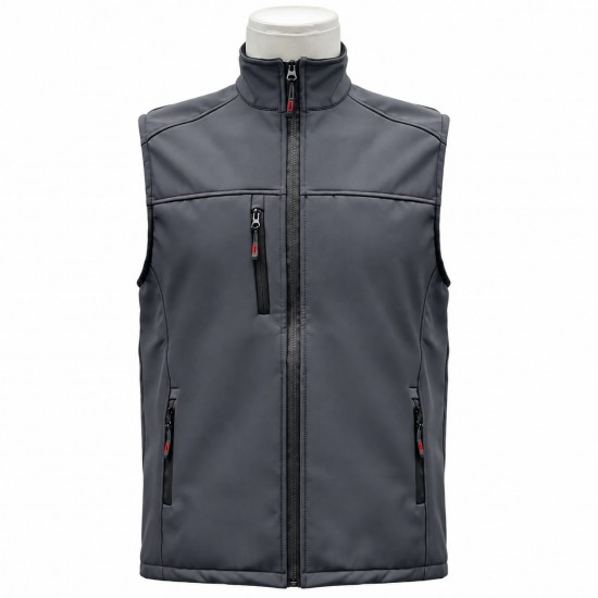 Kışlık Koyu Gri Softshell Yelek