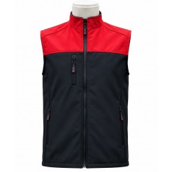 Siyah/Kırmızı Kışlık Softshell Yelek