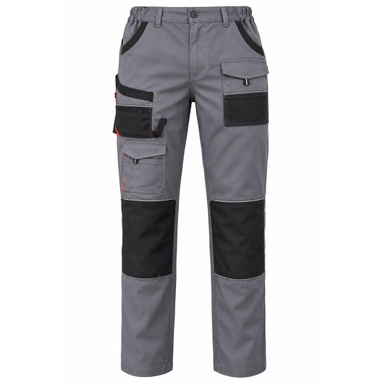Prof Model Gri/Siyah Gabardin Yazlık Pantolon