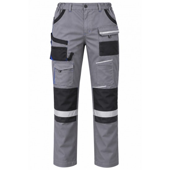 Prof Model Gri Gabardin Yazlık Pantolon