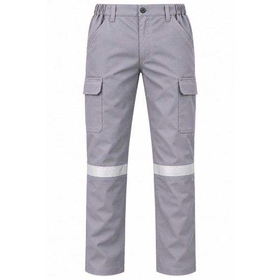 Gri Gabardin Yazlık Pantolon 